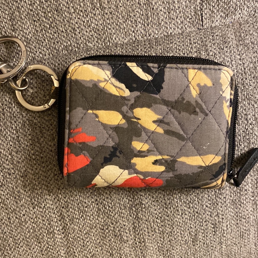 Vera Bradley Performance Twill Lanyard & RFID Petite Zip-Around Wallet - Picture 3 of 4
